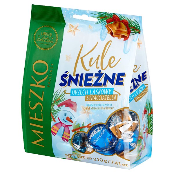 Mieszko Kule śnieżne orzech laskowy stracciatella 210 g