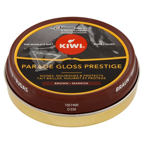 Kiwi Parade Gloss Prestige Pasta do butów brązowa 50 ml