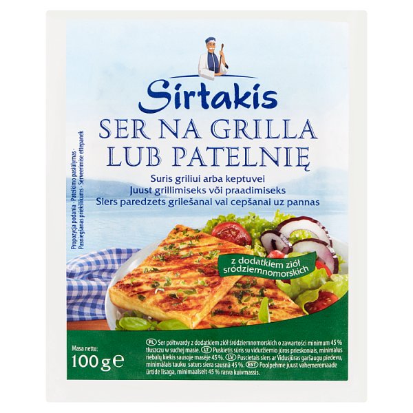 Sirtakis Ser na grilla lub patelnię z dodatkiem ziół śródziemnomorskich 100 g