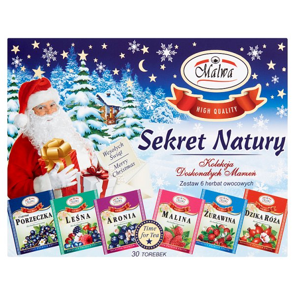 Malwa Sekret Natury Zestaw 6 herbat owocowych 60 g (6 x 5 x 2 g)