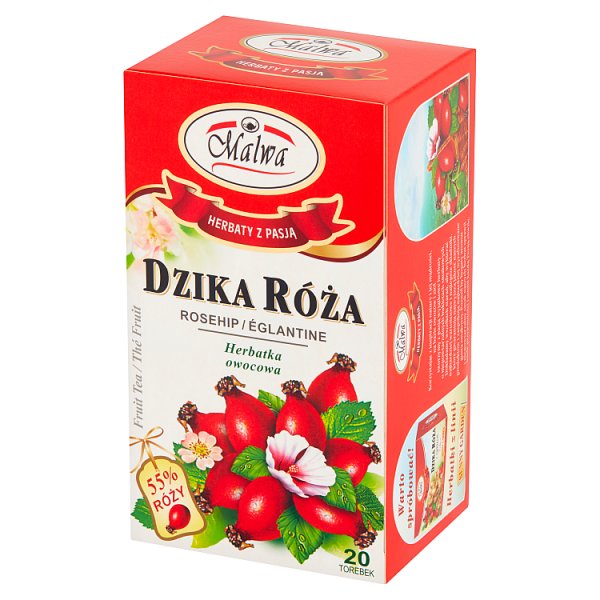 Malwa Herbatka owocowa dzika róża 40 g (20 x 2 g)