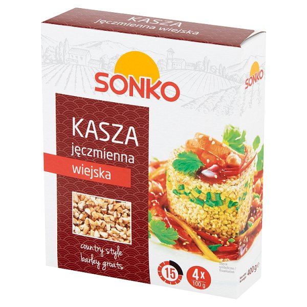 Sonko Kasza jęczmienna wiejska 400 g (4 x 100 g)