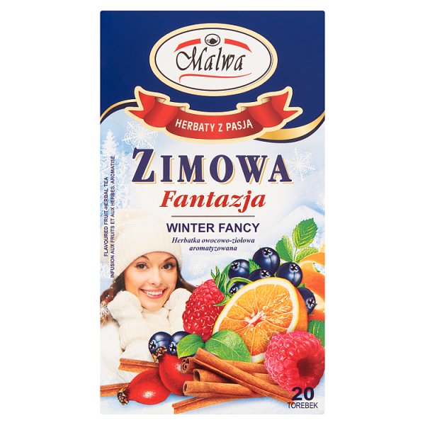 Malwa Herbatka owocowa-ziołowa zimowa fantazja 40 g (20 x 2 g)