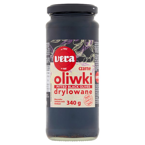 Vera Oliwki czarne drylowane 340 g