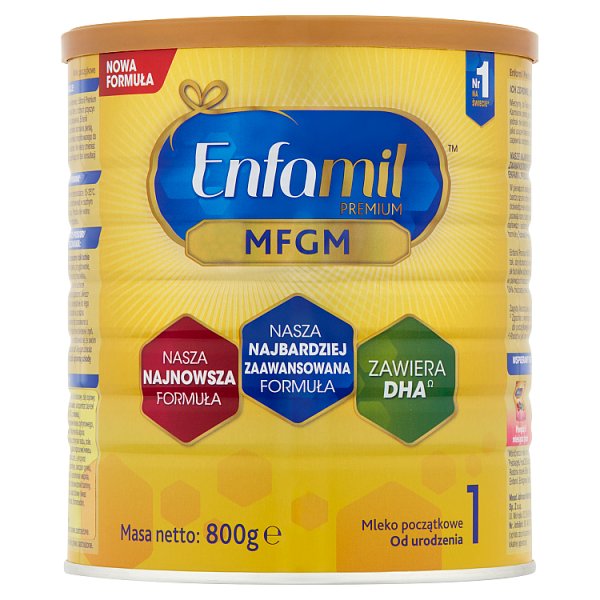 Enfamil Premium MFGM 1 Mleko początkowe od urodzenia 800 g