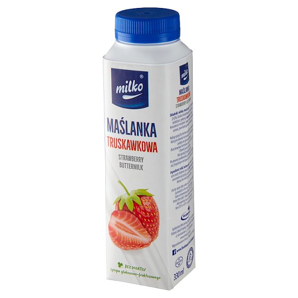 Milko Maślanka truskawkowa 330 ml