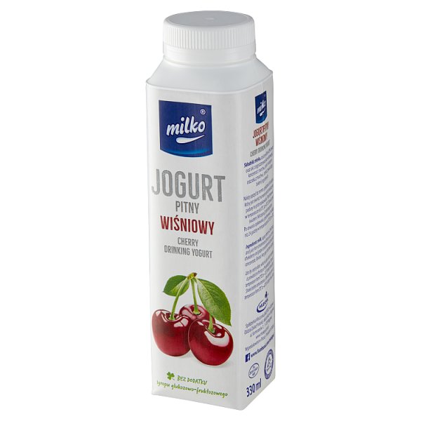 Milko Jogurt pitny wiśniowy 330 ml