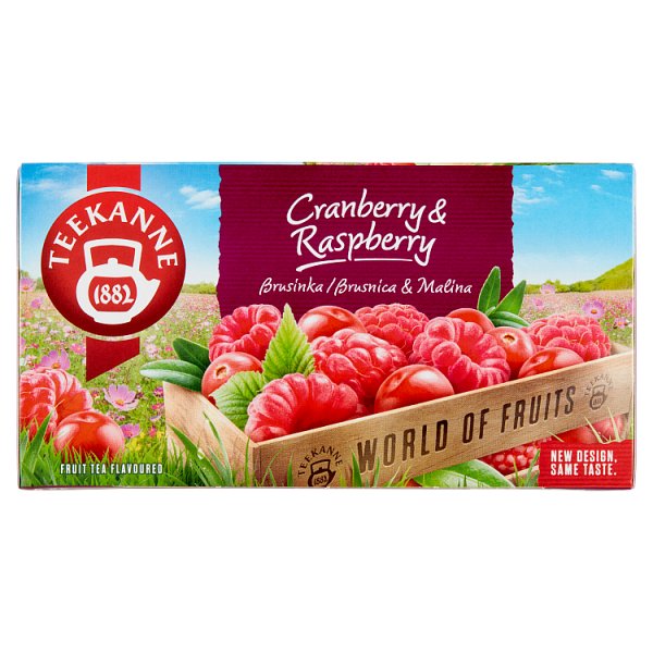 Teekanne World of Fruits Cranberry &amp; Raspberry Aromatyzowana mieszanka herbatek 45 g (20 x 2,25 g)
