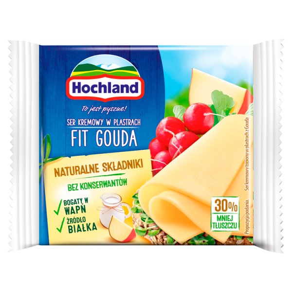 Hochland Ser kremowy Fit Gouda w plastrach 130 g