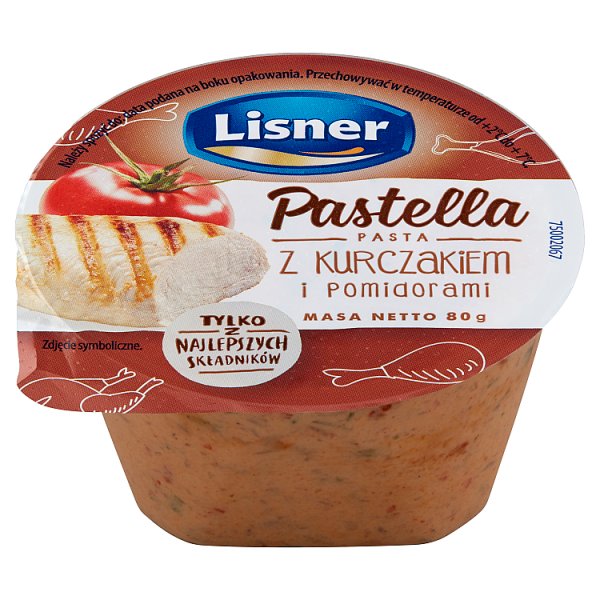 Lisner Pastella Pasta z kurczakiem i pomidorami 80 g