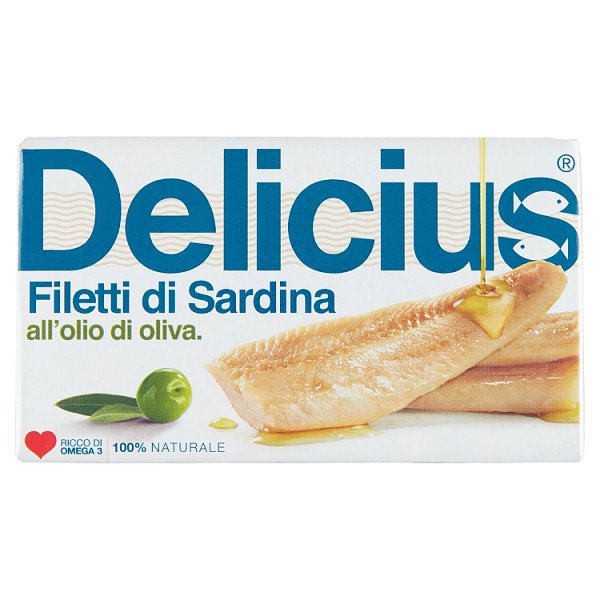 Delicius Filety z sardynek w oliwie z oliwek 120 g