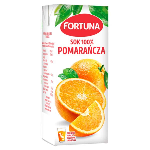 Fortuna Sok 100% pomarańcza 200 ml