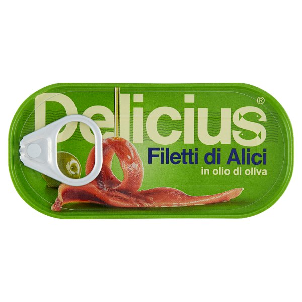 Delicius Filety anchois w oliwie z oliwek 46 g
