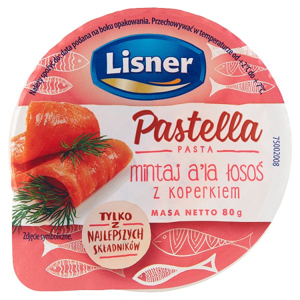 Lisner Pastella Pasta mintaj a&#039;la łosoś z koperkiem 80 g