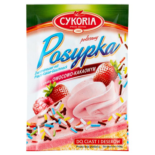 Cykoria Posypka o smaku owocowo-kakaowym 50 g