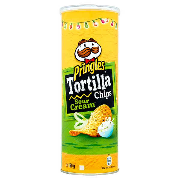 Pringles Tortilla Chips Sour Cream Przekąski 160 g