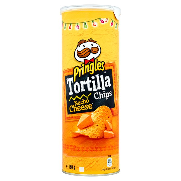Pringles Tortilla Chips Nacho Cheese Przekąski 160 g
