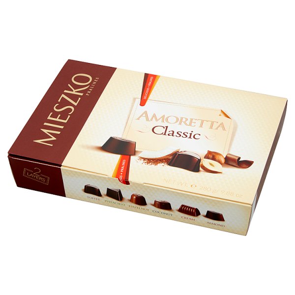 Mieszko Amoretta Classic Praliny w czekoladzie 280 g