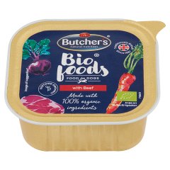 Butcher's Bio Foods Karma dla dorosłych psów pasztet z wołowiną i cielęciną 150 g