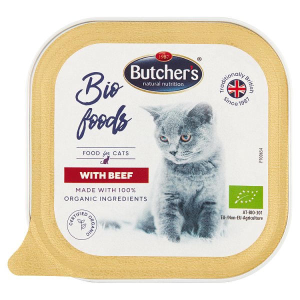 Butcher&#039;s Bio Foods Karma dla dorosłych kotów pasztet z wołowiną i cielęciną 85 g