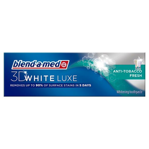 Blend-a-med 3D White Luxe Anti-Tobacco Fresh Wybielająca pasta do zębów 75 ml