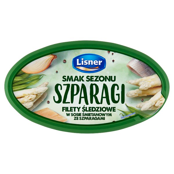 Lisner Smak Sezonu Filety śledziowe w sosie śmietanowym ze szparagami 280 g