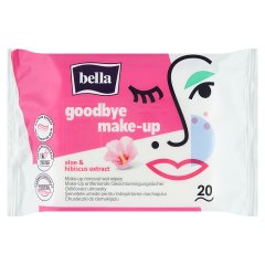Bella Goodbye Make-up Aloe & Hibiscus Extract Chusteczki do demakijażu 20 sztuk