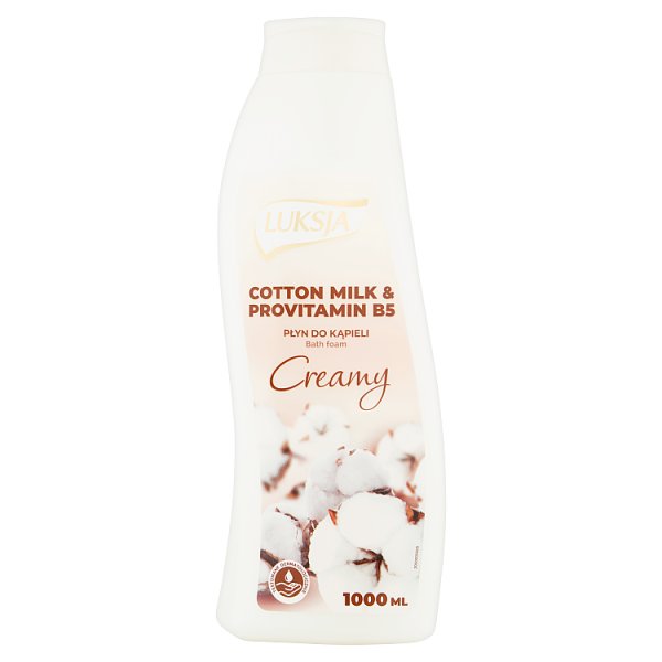 Luksja Creamy Cotton Milk &amp; Provitamin B5 Płyn do kąpieli 1000 ml