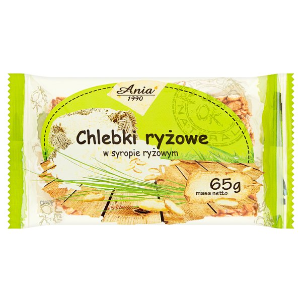 Ania Chlebki ryżowe w syropie ryżowym 65 g