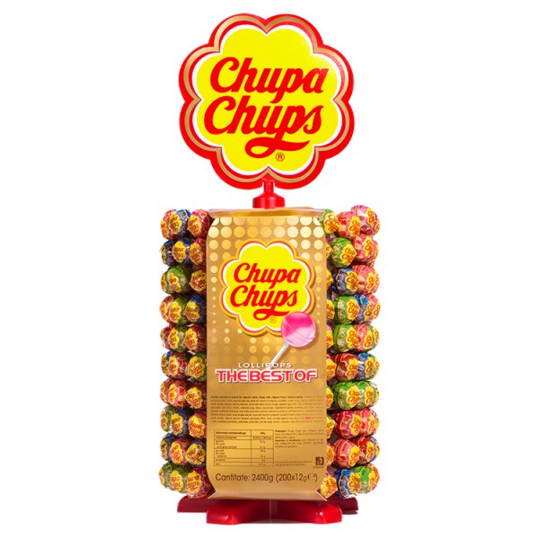 Chupa Chups Lizaki wielosmakowe 2400 g (200 sztuk)