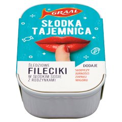 Graal Fileciki śledziowe w słodkim sosie z rodzynkami 110 g
