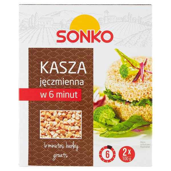 Sonko Kasza jęczmienna w 6 minut 200 g (2 x 100 g)