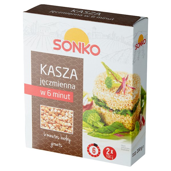 Sonko Kasza jęczmienna w 6 minut 200 g (2 x 100 g)