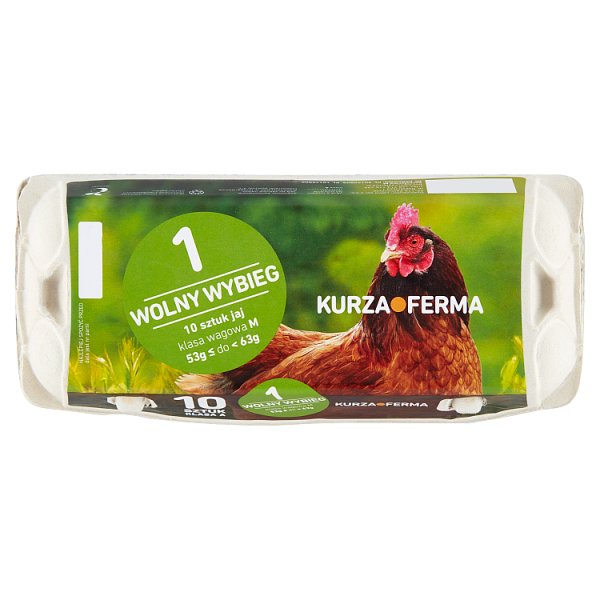 Kurza Ferma Jaja wolny wybieg M 10 sztuk