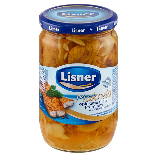 Lisner Makrela opiekane filety Premium w zalewie octowej 700 g