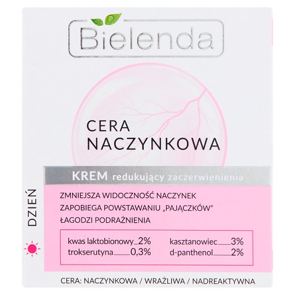 Bielenda Cera naczynkowa Krem redukujący zaczerwienienia na dzień 50 ml