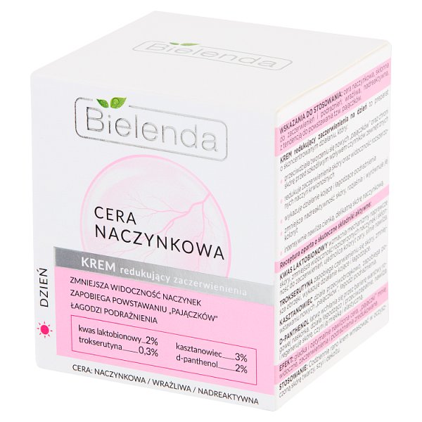 Bielenda Cera naczynkowa Krem redukujący zaczerwienienia na dzień 50 ml