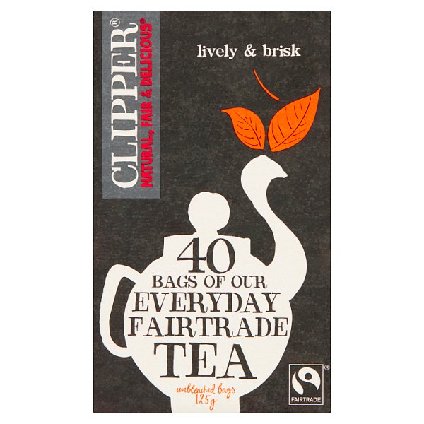 Clipper Everyday Fairtrade Herbata czarna 125 g (40 torebek)