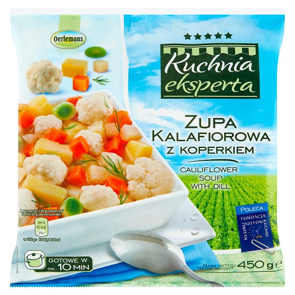 Oerlemans Kuchnia eksperta Zupa kalafiorowa z koperkiem 450 g