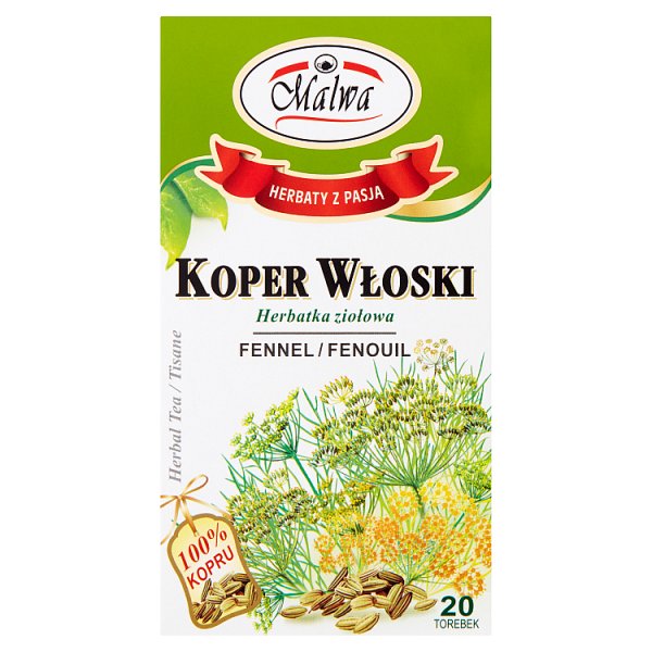 Malwa Herbatka ziołowa koper włoski 30 g (20 x 1,5 g)