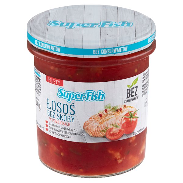 SuperFish Łosoś bez skóry w pomidorach 300 g