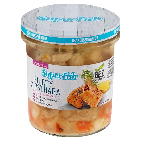 SuperFish Filety z pstrąga w zalewie warzywnej 300 g