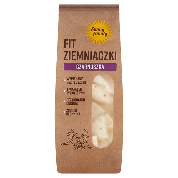 Sunny Family Fit Ziemniaczki Wafelki ziemniaczane czarnuszka 75 g