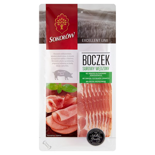 Sokołów Boczek surowy wędzony 100 g