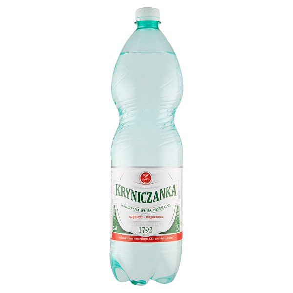 Kryniczanka Naturalna woda mineralna wysokozmineralizowana niskonasycona 1,5 l