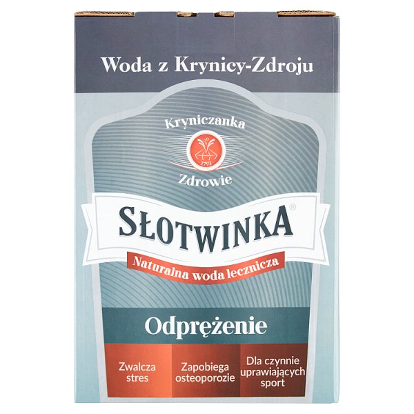 Słotwinka Naturalna woda lecznicza odprężenie 5 l