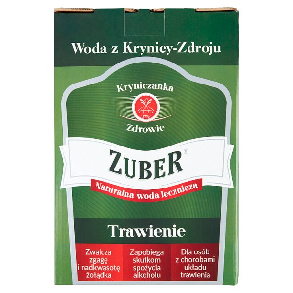 Zuber Naturalna woda lecznicza trawienie 5 l