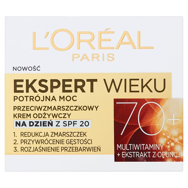 L&#039;Oreal Paris Ekspert Wieku 70+ Przeciwzmarszczkowy krem odżywczy na dzień 50 ml