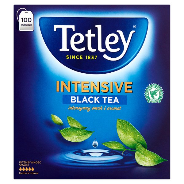 Tetley Intensive Herbata czarna 200 g (100 x 2 g)