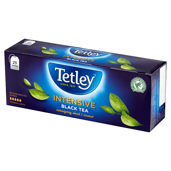 Tetley Intensive Herbata czarna 50 g (25 x 2 g)